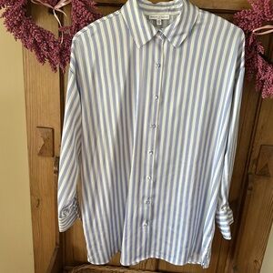 Men's Blue Striped Shirt